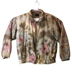 Vintage Tie-Dye Bomber Jacket